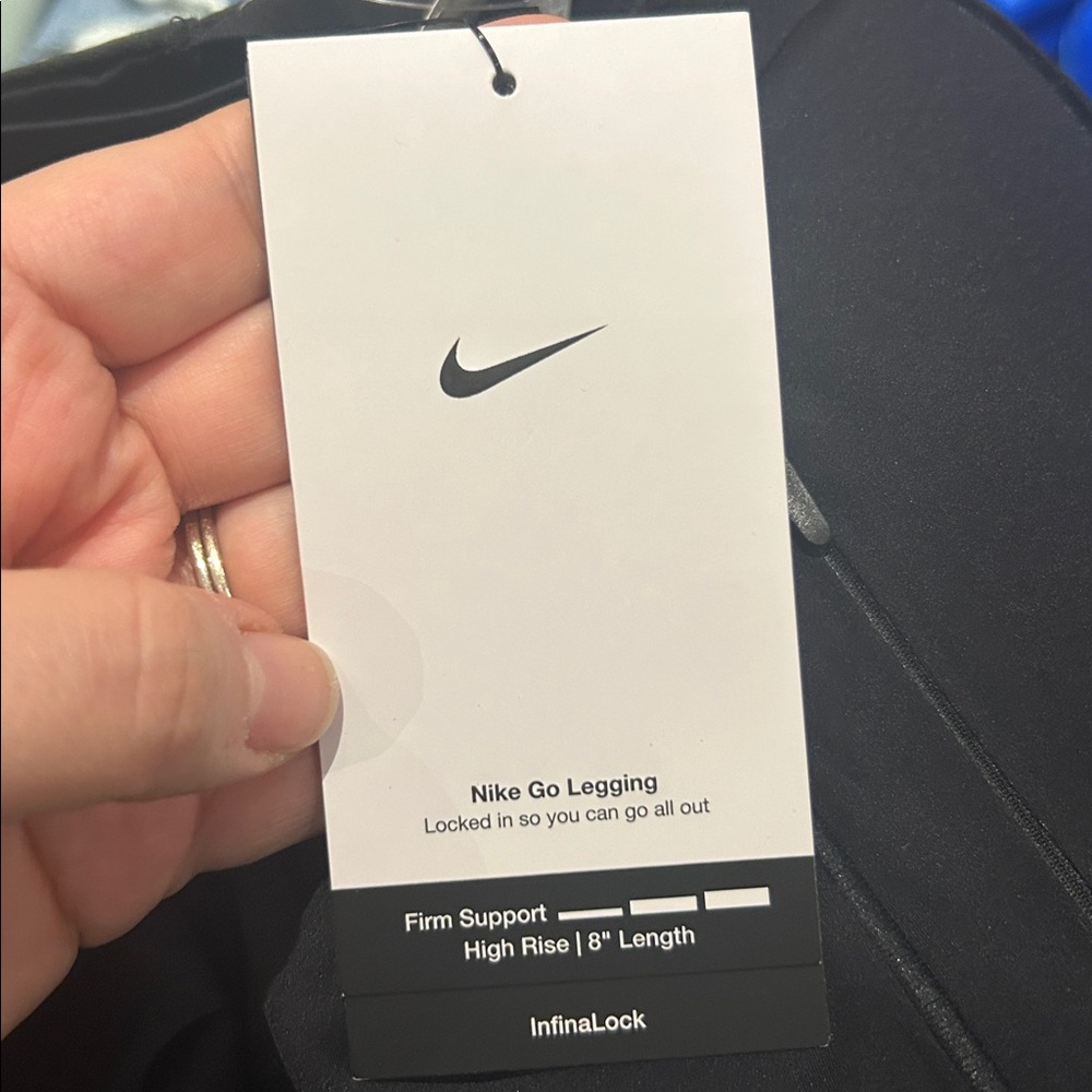 NWT NIKE WOMEN'S DRI-FIT GO 8" SHORTS - Picture 8 of 8